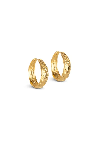 Enamel Copenhagen Nela 20 mm Hoops Guld